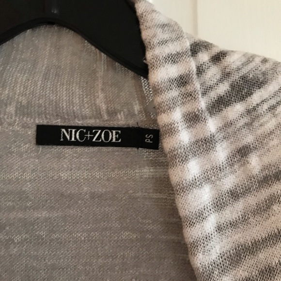 Nic + Zoe gray and white cardigan - Picture 4 of 7